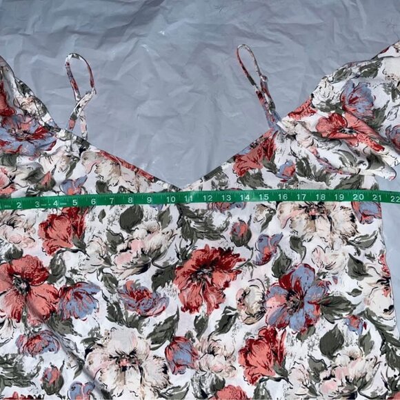 Floral Print Cold Shoulder Summer Blouse, size 12 - Picture 8 of 10